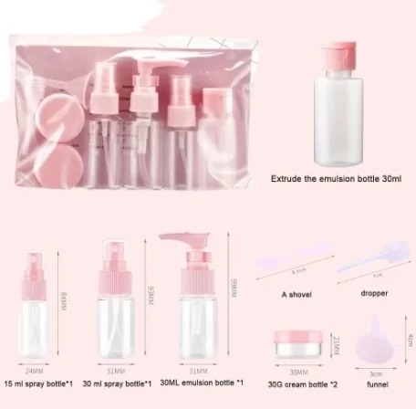 Mini Makeup Cosmetic Face Cream Pot Bottles Plastic Transparent Empty Make Up Container Bottle Travel Kit Accessories