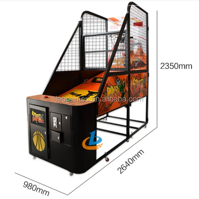 Basketball Shooting Arcade Game Machine Coin Operated Indoor Sports Basketball Machine For Sale
