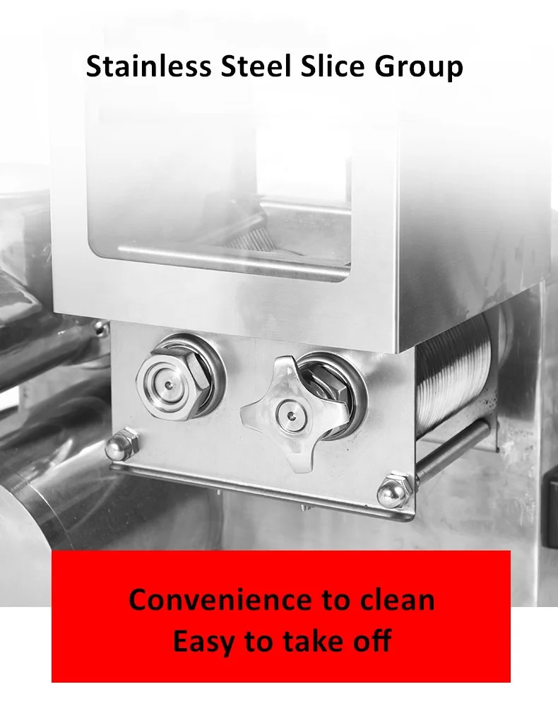 JQ-5R Stainless Steel Multifunction Food Processing Machinery Industrial Meat Mincer Fresh Meat Slicer Meat Slicer Machine 3mm