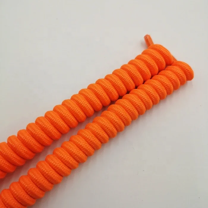 Wholesale excellent quality colorful lazy no tie elastic attractive and reasonable price spiral shoelaces
