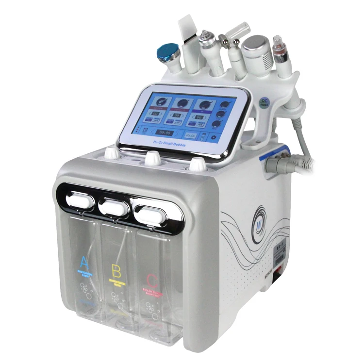 Charm HO6 Portable Hydrafacials H2O2 Skin Treatment Machines Hydrogen Oxygen 6 in 1 Oxygenation