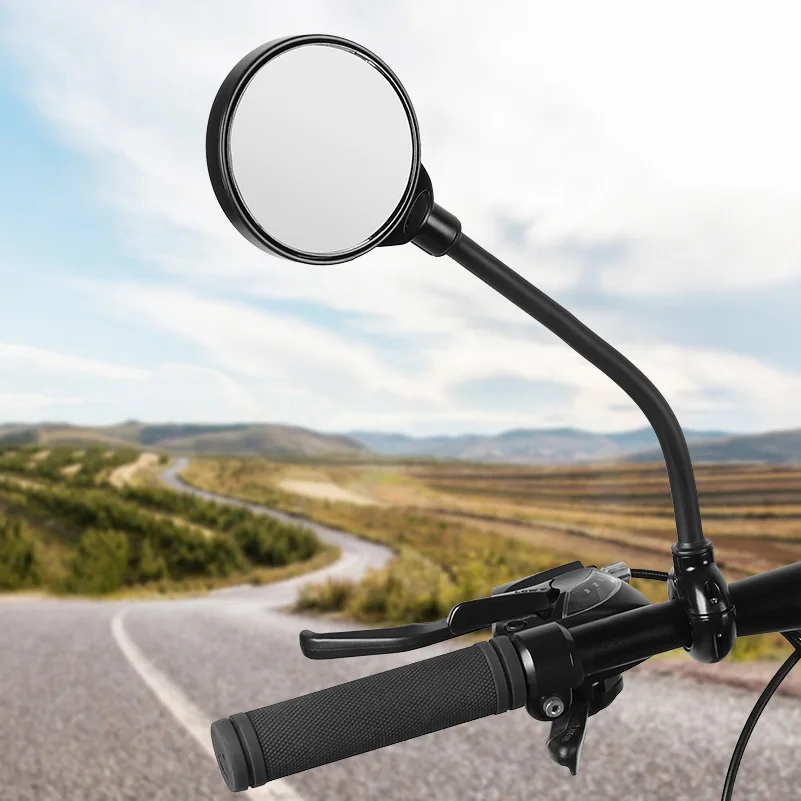 Wholesale Electric Bicycle Rear View Mirror Bike Cycling Wide Range Back Sight Reflector Adjustable Left