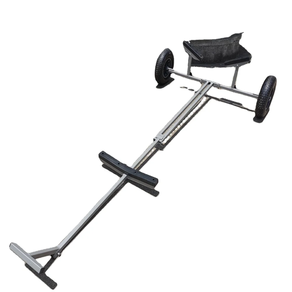 Hot Sales Foldaway Dinghy Launching  Foldable Trolley Weight Capacity 130kg Trolley Boat Transport Trailer