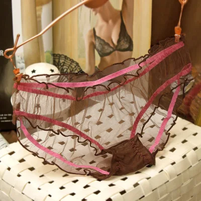 VK617-Mesh women27spanties, sexy transparent quick dry womens underwear, cotton boxer briefs