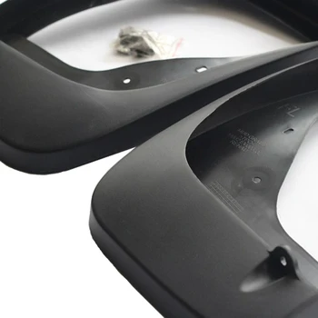 Full Set Exterior Auto Accessories New Black Stretched Mud Guard Car Mudguard Flaps Splash Fender Compatible