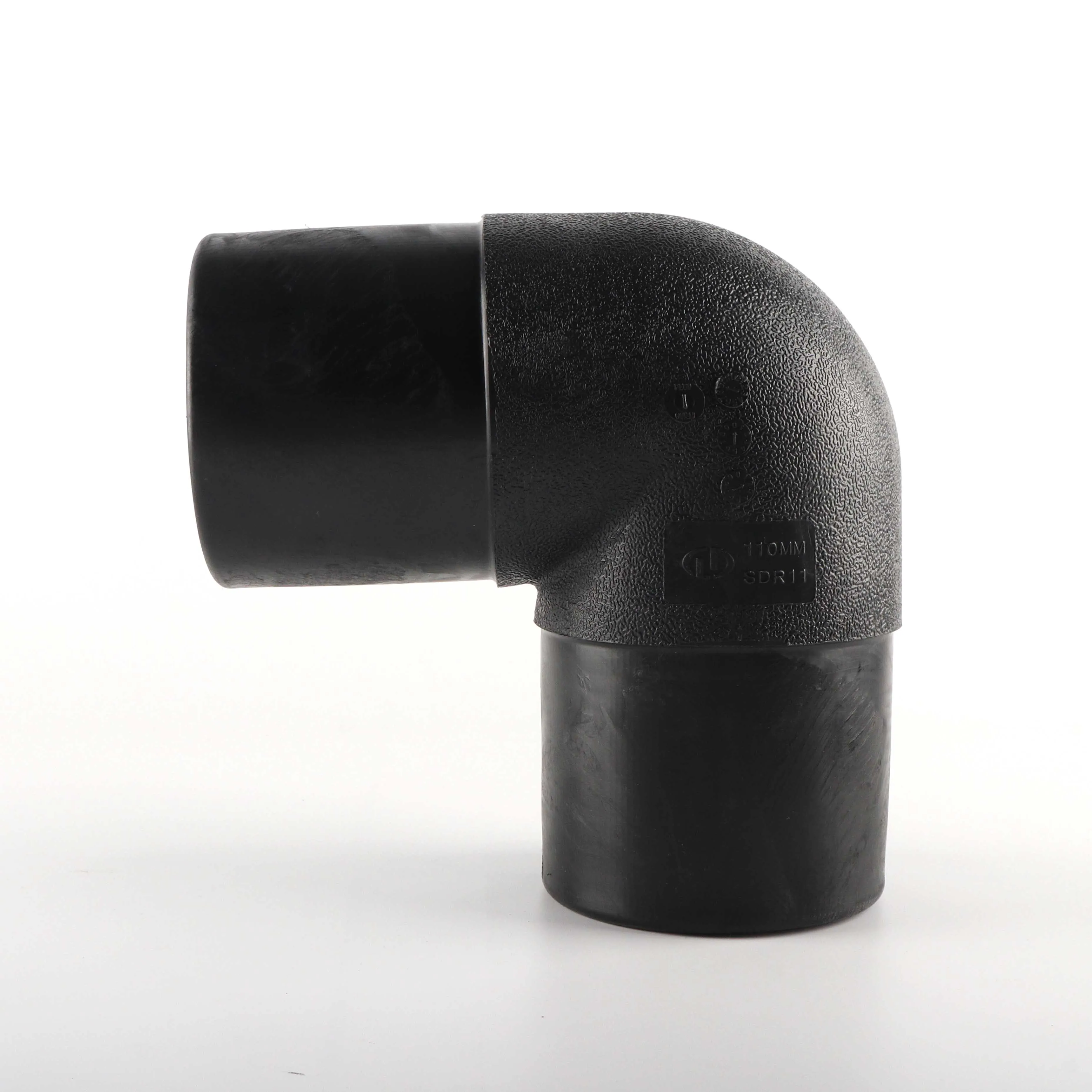 All types SDR11/SDR13.6/SDR17/SDR21/SDR26 etc. PE HDPE water hdpe pipe fittings 90 degree elbow