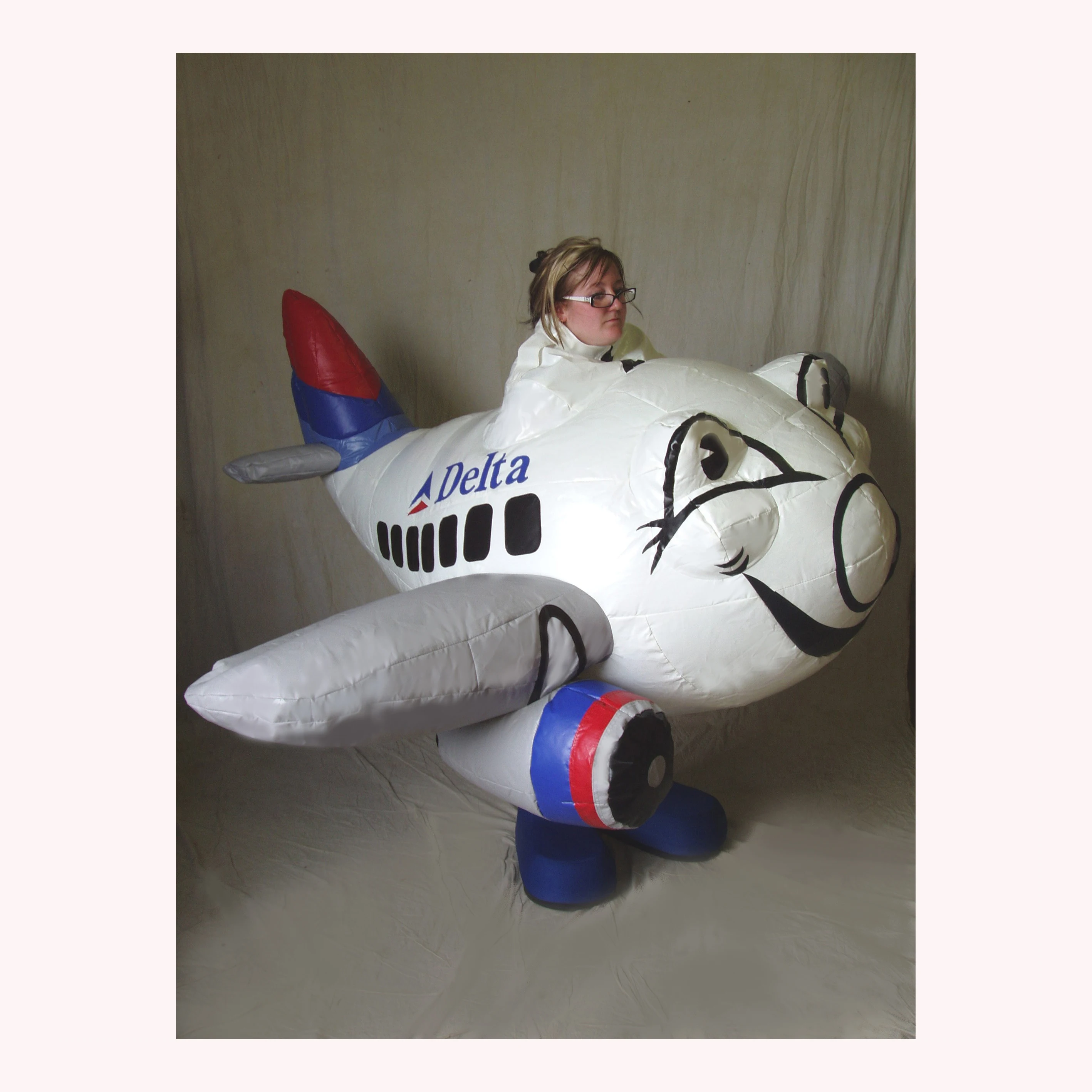 advertising inflatable plane costume decoration airplane walking costumes for sale