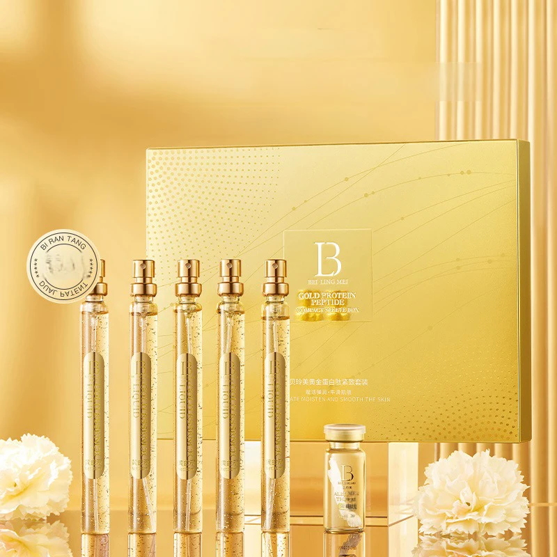 Skin Care Remove wrinkles Facial thread lift Essen Gold Protein Peptide Line Carving Face Serum set