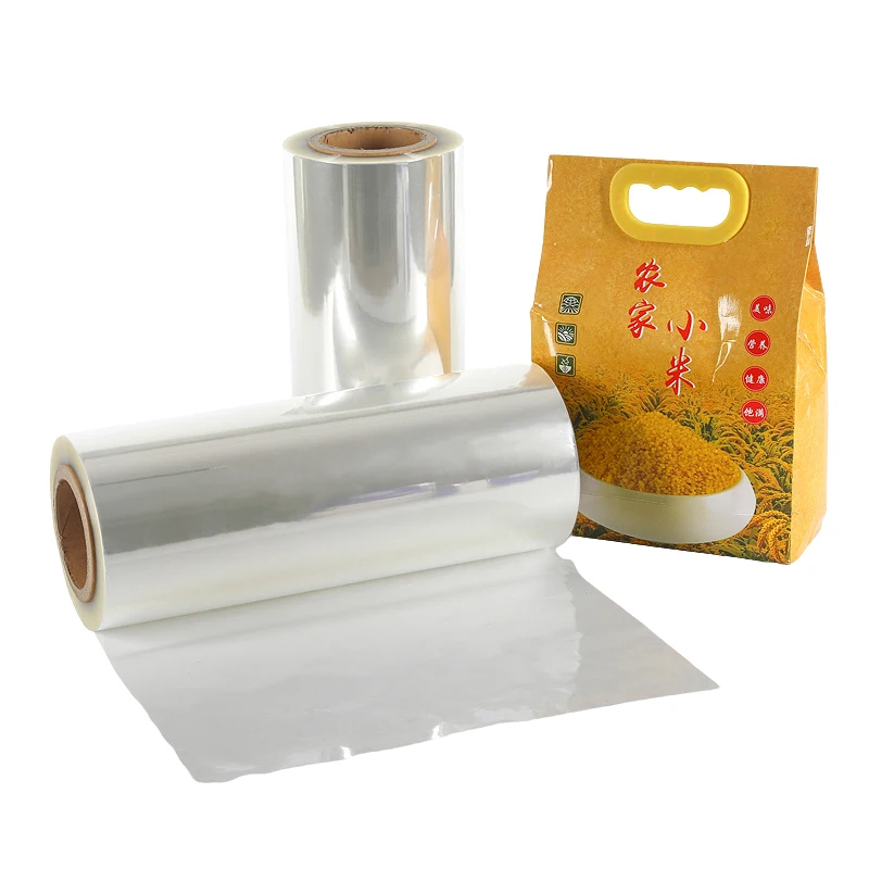 Protective Transparent Printing Film Clear Soft Touch Glossy Cold Lamination Plastic Film Bopp Film Roll