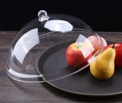 Пластиковая прозрачная круглая крышка для еды фруктов торта 8 дюймов 10 12
