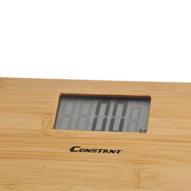 Constant-3028A 180kg/100g Household square bamboo board material solid wood  large surface bathroom Personal Weighting Scale