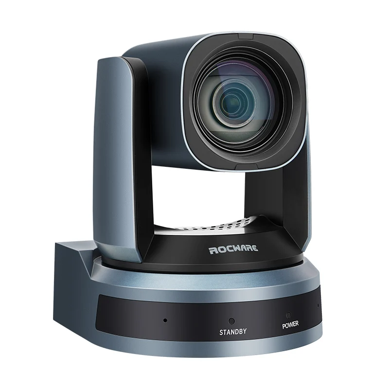 Rocware broadcast video conference system ptz camera usb camera  hd 1080p joystick controller live streaming camera with NDI|HX2