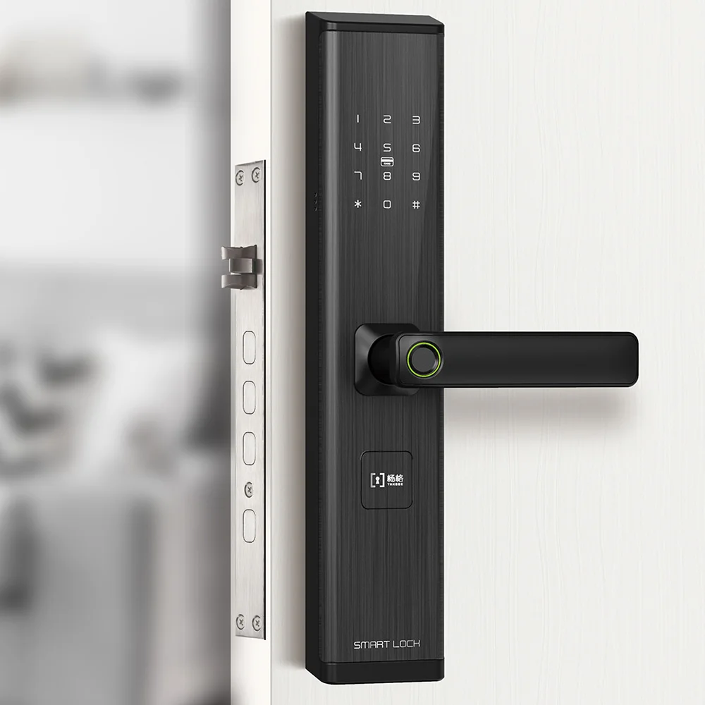 Smart Warehouse Door Advanced NFC Knob Lock Mobile Security Google Home for Wood Left Handle