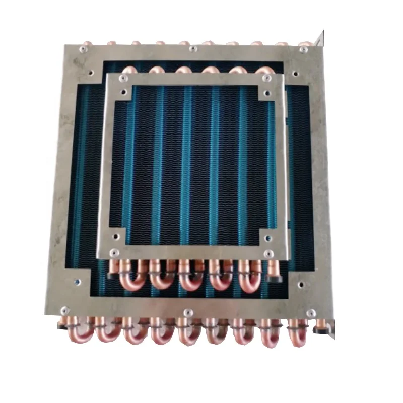 Two row copper tube mini dehumidifier evaporator