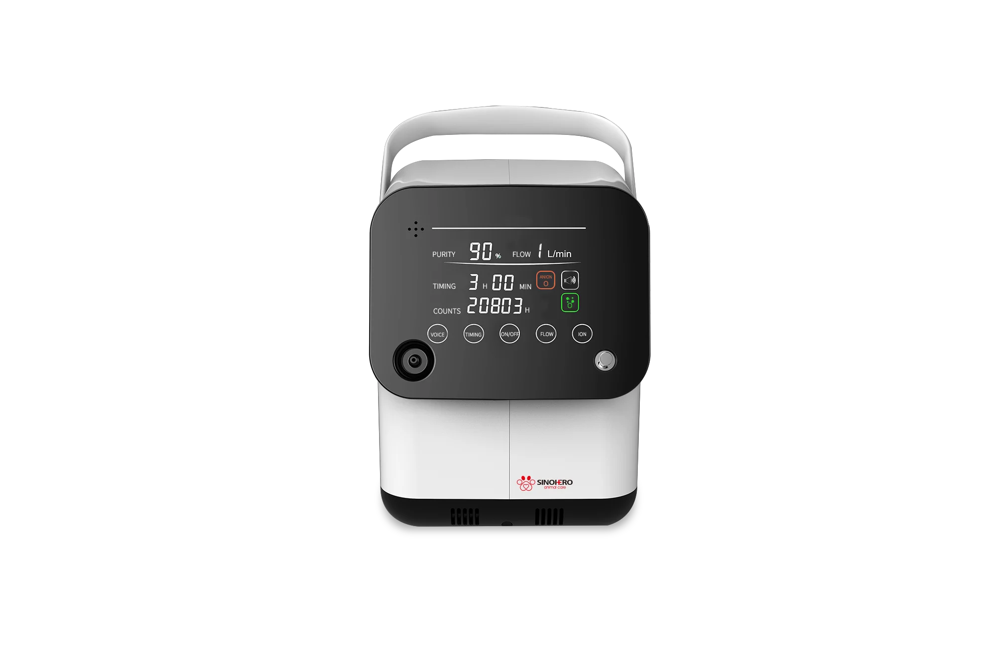 Портативный медицинский пульт дистанционного управления оксигенератор 5l ручка мини-концентратор кислорода для ветеринара