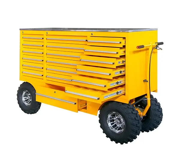 Storage Utility Welded Rolling Cart Tool Pit Cart With Handles and Wheels