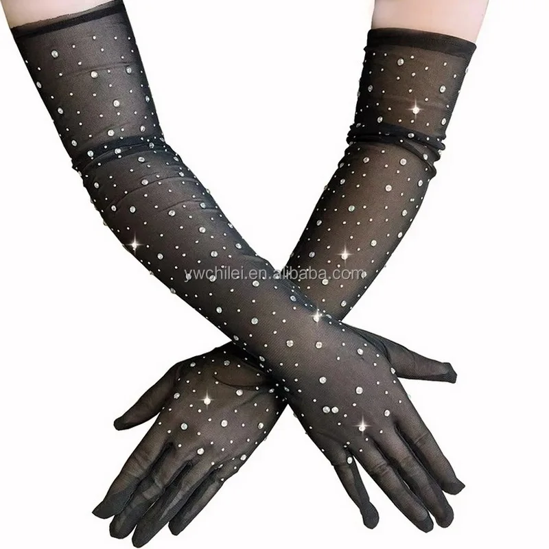 Rhinestone Sparkly Gloves