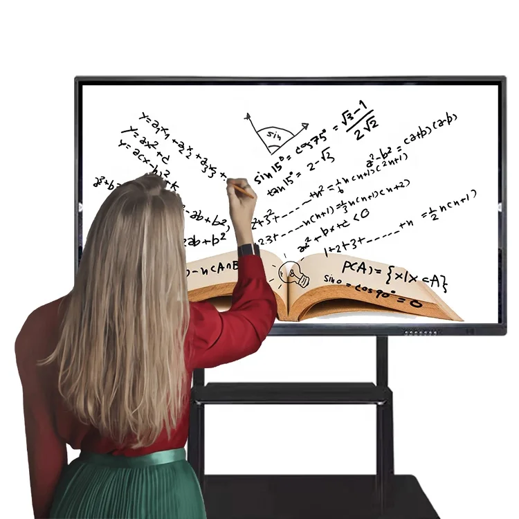 65 75 85 inch Hot Selling Interactive Flat Panel Ultra HD LCD Digital Display Classroom Office Smart Conference Whiteboard