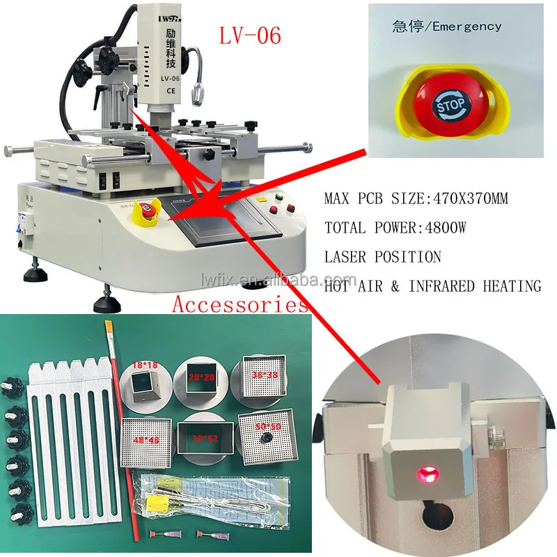CPU GPU Replacement IC Soldering Desoldering Mobile Laptop BGA Rework Station