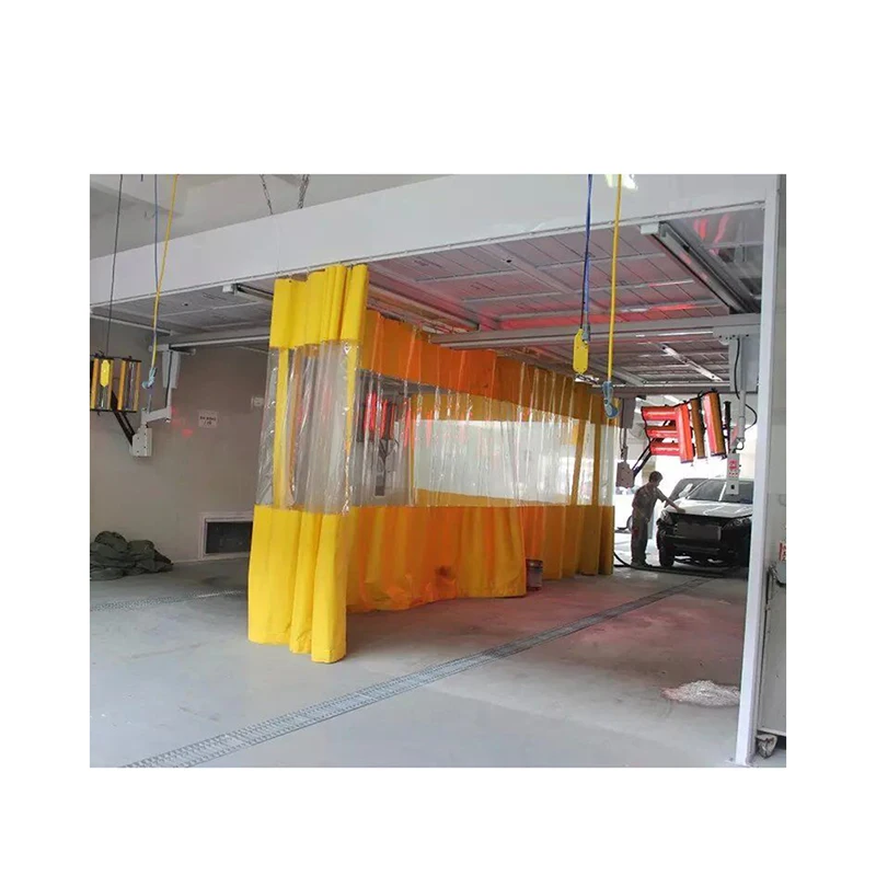 New Listing High Quality customized COLOR 5.5kw Eps or Rock Wool or Pvc spray booth car painting for Commercial bus