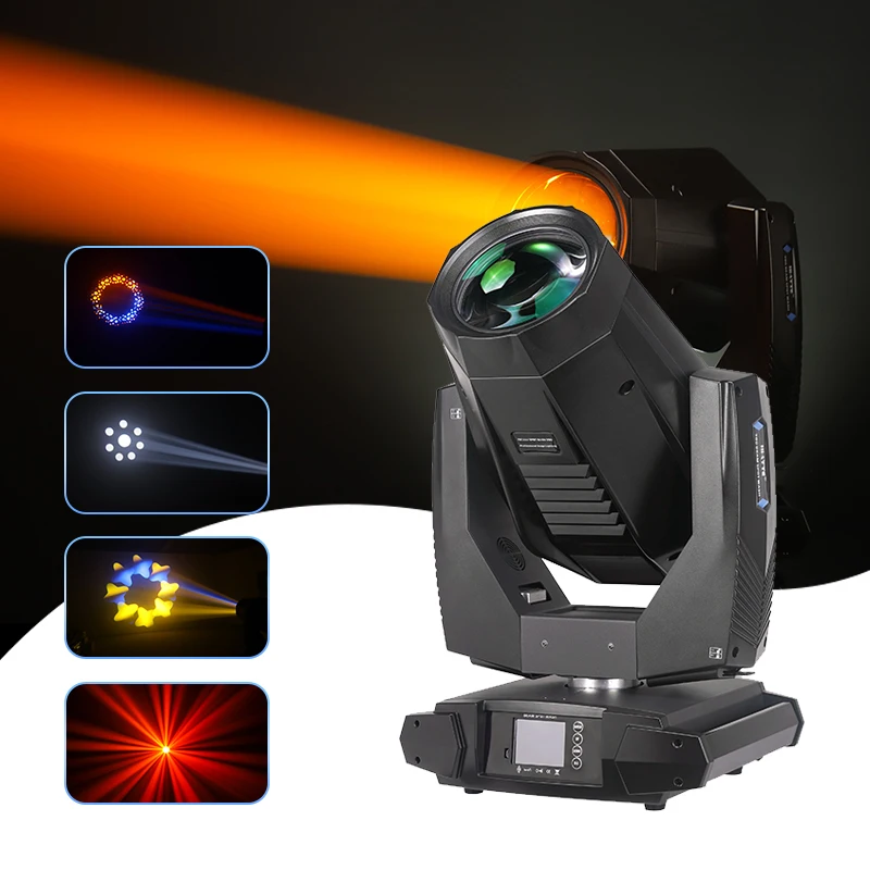 Hi-Ltte 17r 20r 380W 3 in 1 BSW moving head DMX light night club DJ Stage yellow beam color led flash light