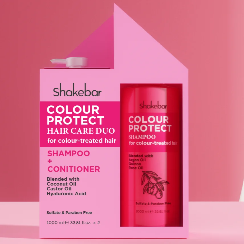 Color Protection wholesale custom logo sulfate free Argan Oil sets keratin hair shampoo and conditioner