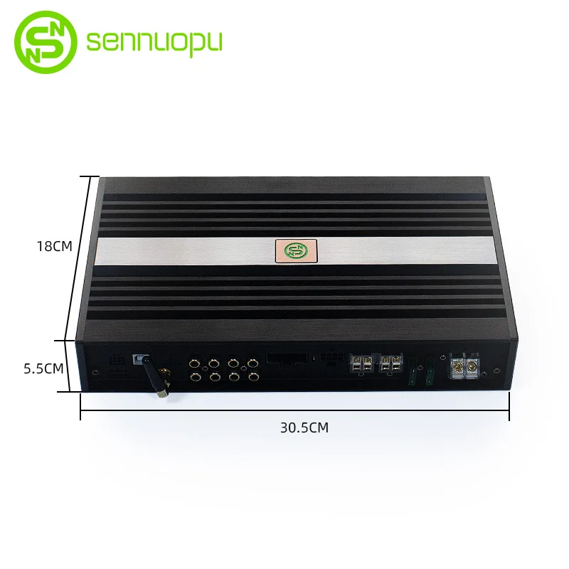 Sennuopu Car DSP Amplifier HIFI Sound Amplifiers Processor Universal HD Media Player Aluminum 8CH AMP 10CH Stereo 12V 1000W 7kg