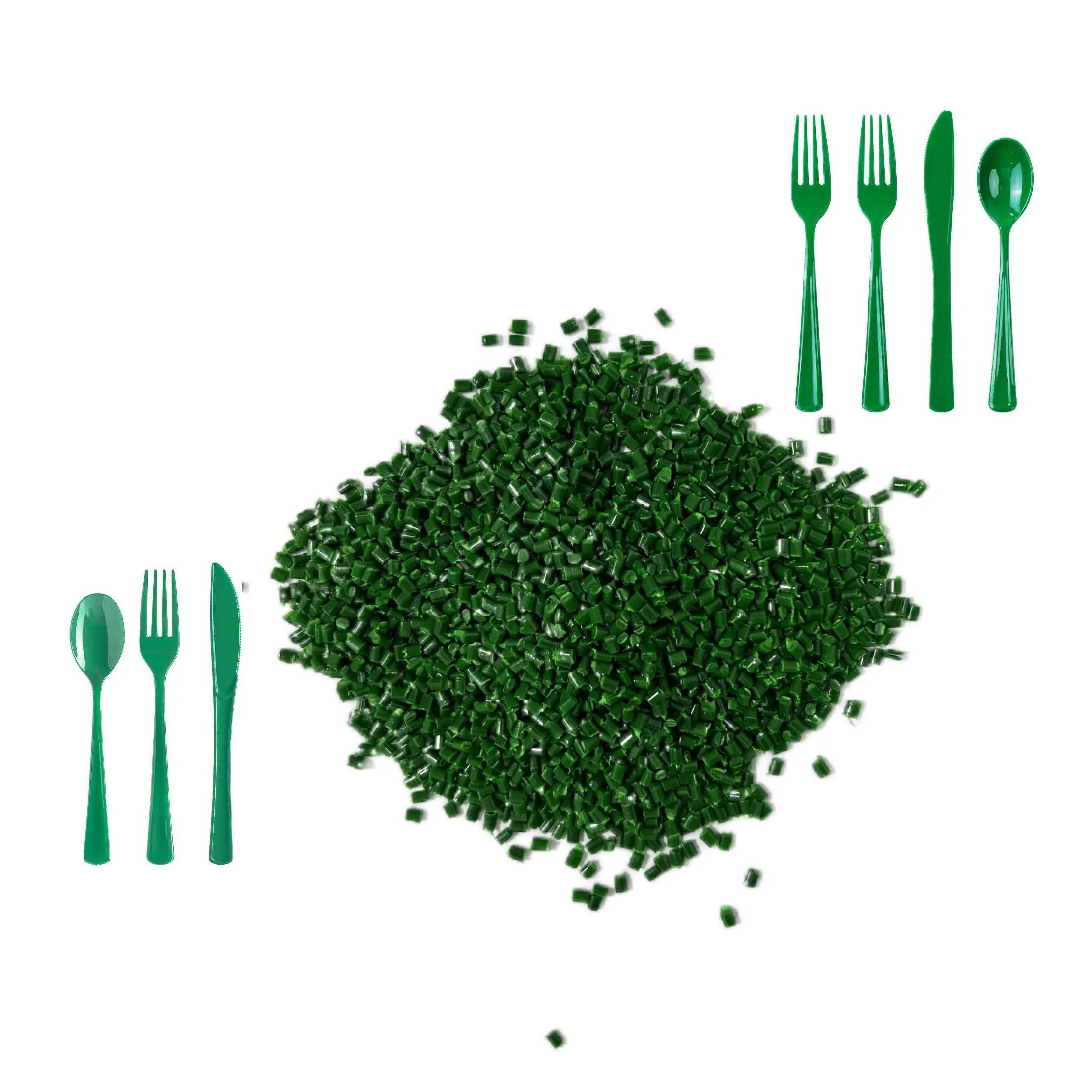 Belief Manufacturing Stable Performance Strong Tinting Strength Plastic PE Green Master batch