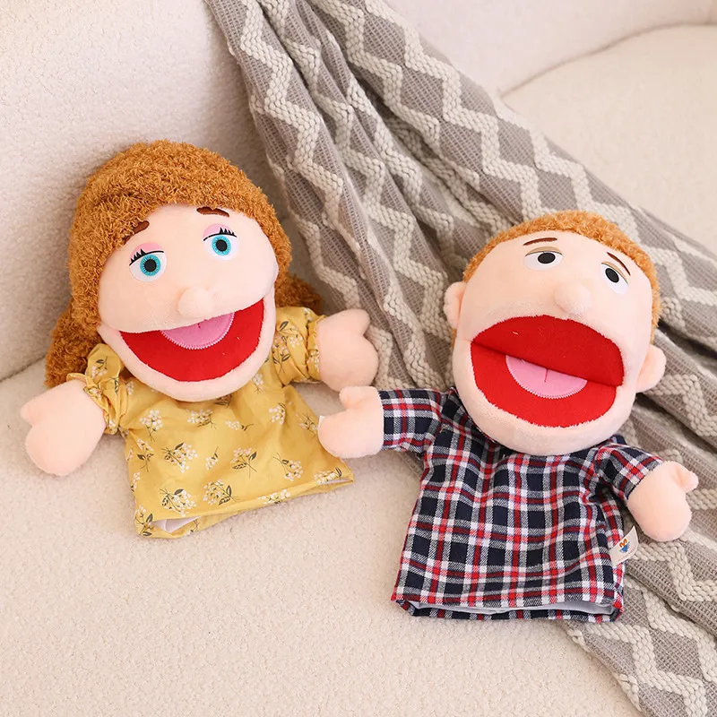 Игрушки peluches на заказ ранний развивающий набитый мультяшный персонаж детская семейная плюшевая ручная кукла для детей