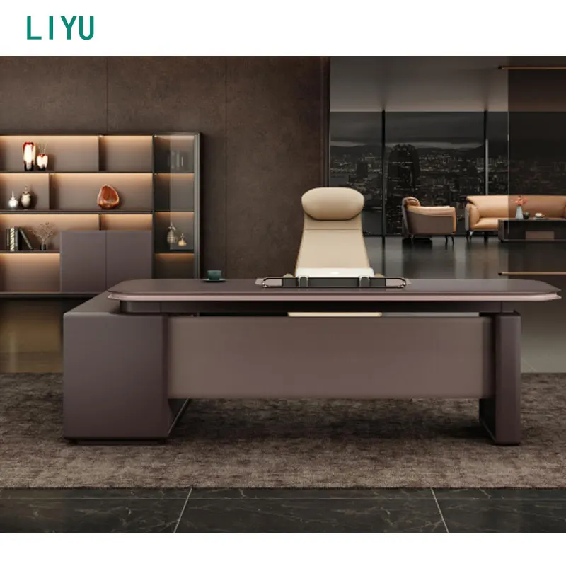 Liyu New design manager office desk ceo office desk luxury executive director office table for business furniture