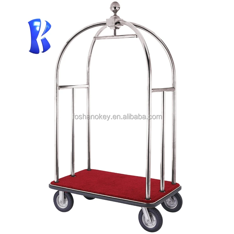 OKEY New Fashion Low Price luggage cart for hotel hotel trolley luggage cart hotel luggage trolley cart Supplier in China