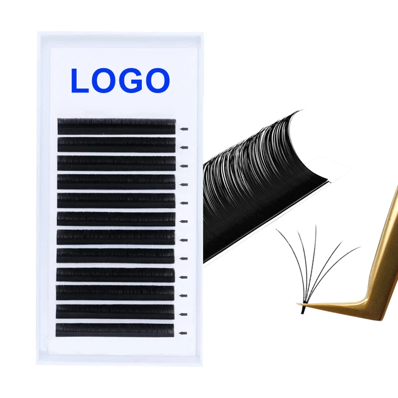 0.05 0.07 Camellia Lash Extension Matte Black Full Natural Easy Fan Mega Volume Eyelash Extensions