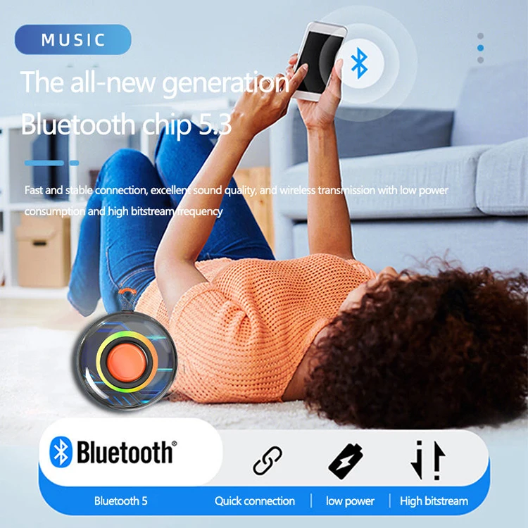 Home Camping Guangdong HiFi BT Rechargeable Professional Outdoor Wireless Active Mini Portable Car Gaming Speaker