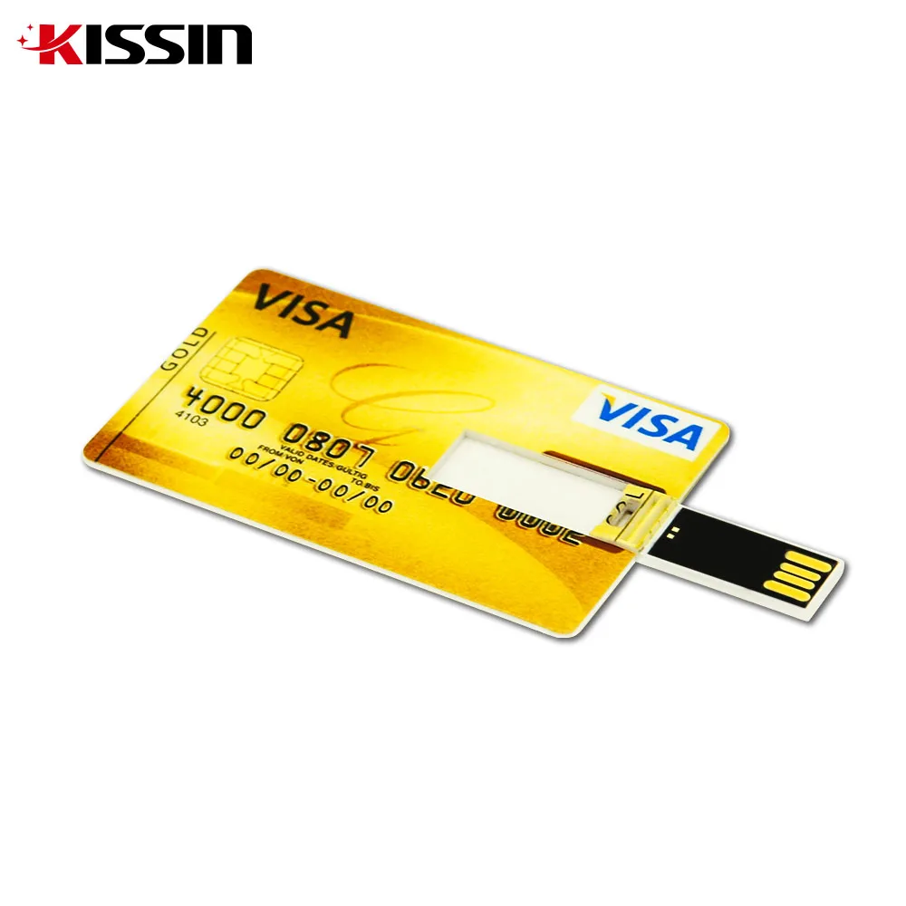 Wholesale Plastic Credit Card Type 4GB 8GB 16GB 32GB USB Flash Drives Business Card USB Stick