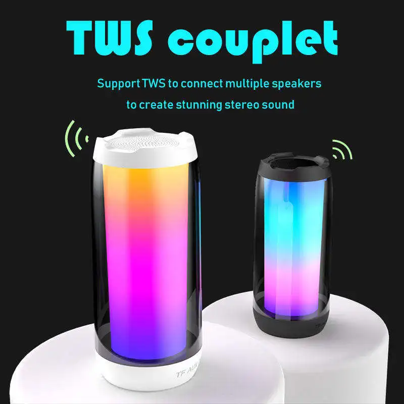 High quality Bluetooths Wireless Speaker Portable Stereo Wireless Speaker  Strong Bass Home Theater Subwoofer Party mini Speaker