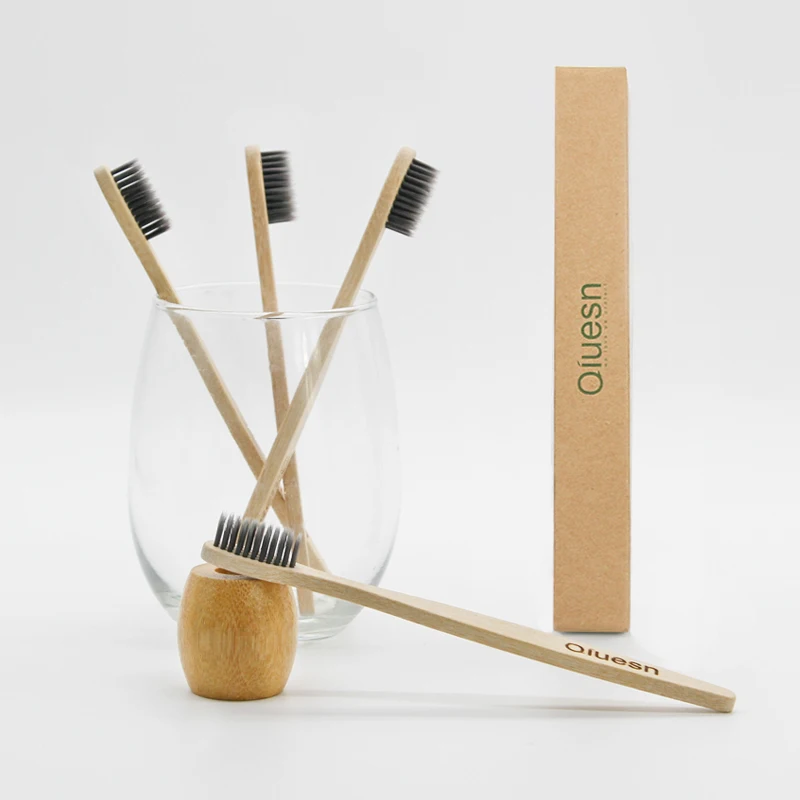 Wholesale environmental adult free soft moso bamboo toothbrush with custom logo