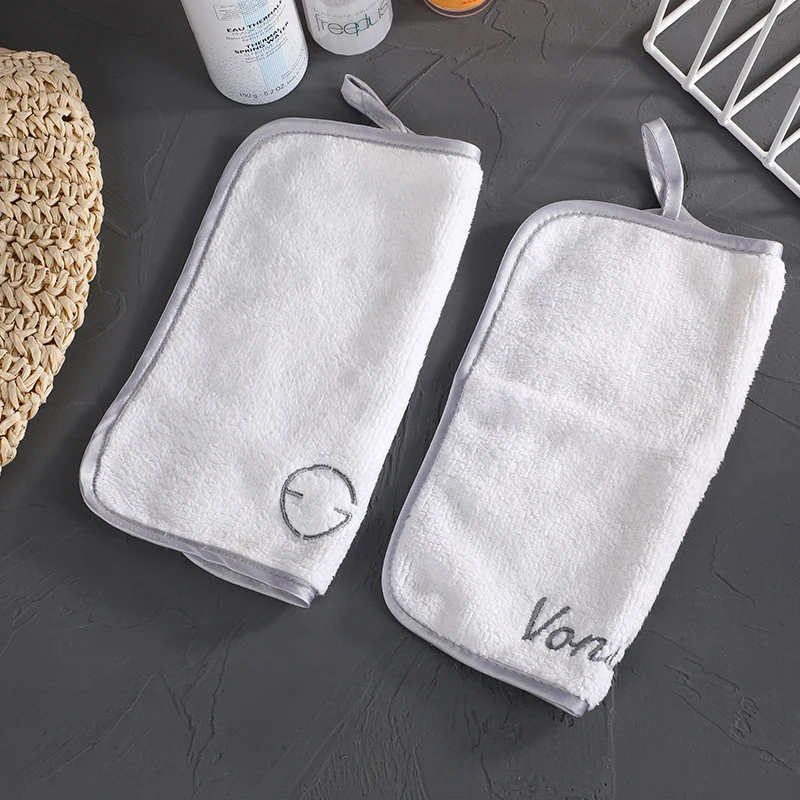 Wholesale Customized Private lable Microfiber reusable  makeup remover towel face cloths towel