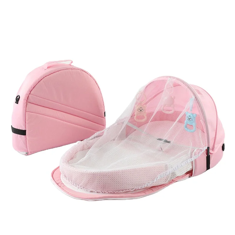 baby bed mosquito proof Baby Boys Girls Sleeping Nest Lounger Newborn Portable Snuggle Infant Crib Travel Playpen Mattress