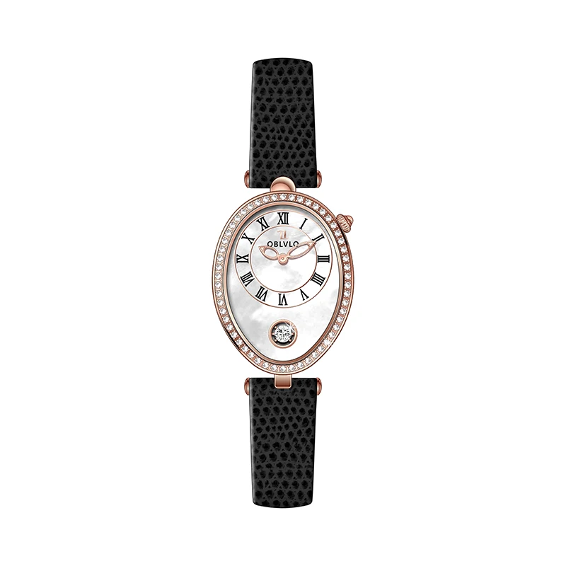 High End Original Factory Fashion Luxury Black Band Quartz Womens Watches Wristwatches