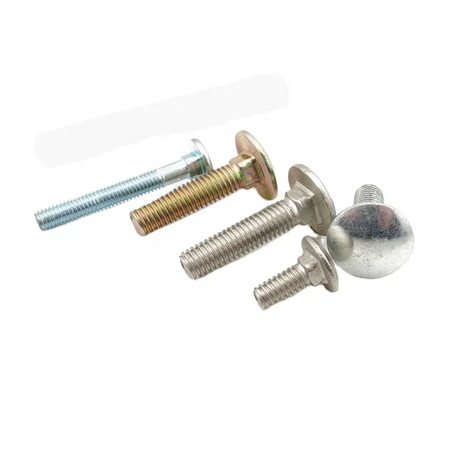 carriage bolt(M16*100) coach bolt(length 35mm-200mm),  round head square neck bolt metric size, steel Q235