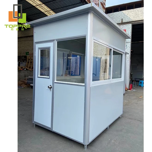 Fast Easy Easily Assembled and Movable Security Booth Tiny Office Cabin Entrance Gate Booth portable guard room