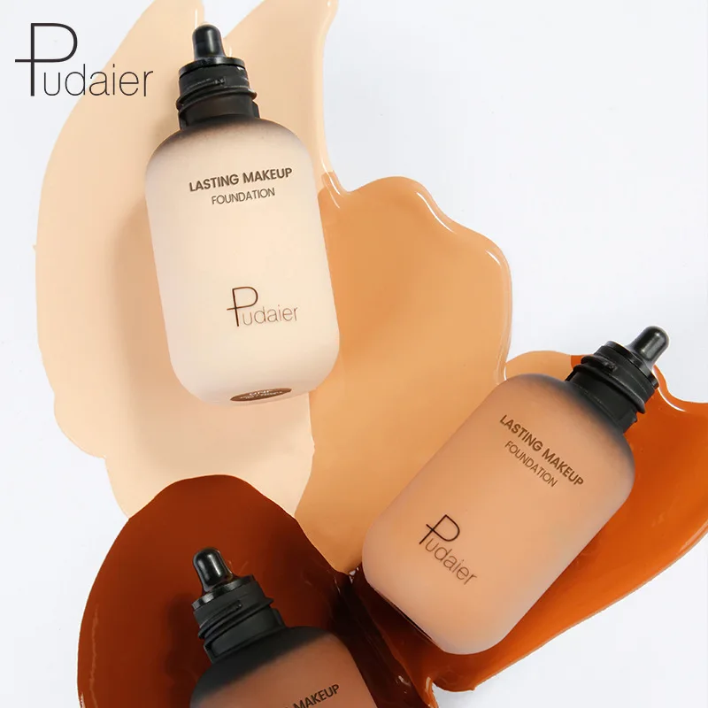 Pudaier 40color woman lasting makeup studio liquid foundation face body pore acne hiding concealer moisturizing isolation cream