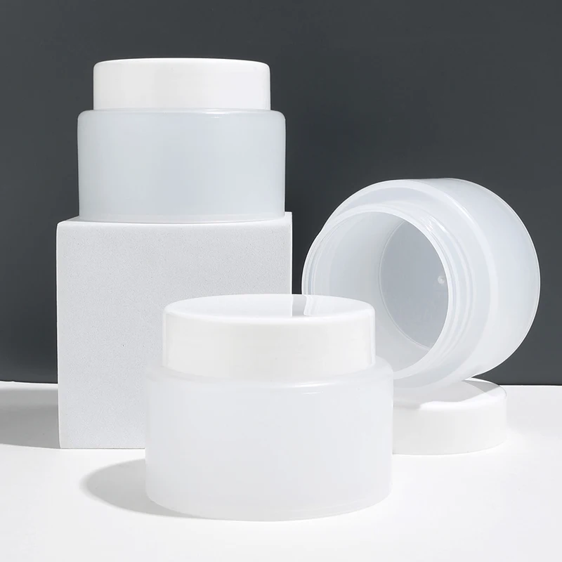 10g 30g 50g 100g 200g 250g Private Label Empty Recycled Wide Mouth Container Airtight Body Face Cream Plastic Cosmetic Jars