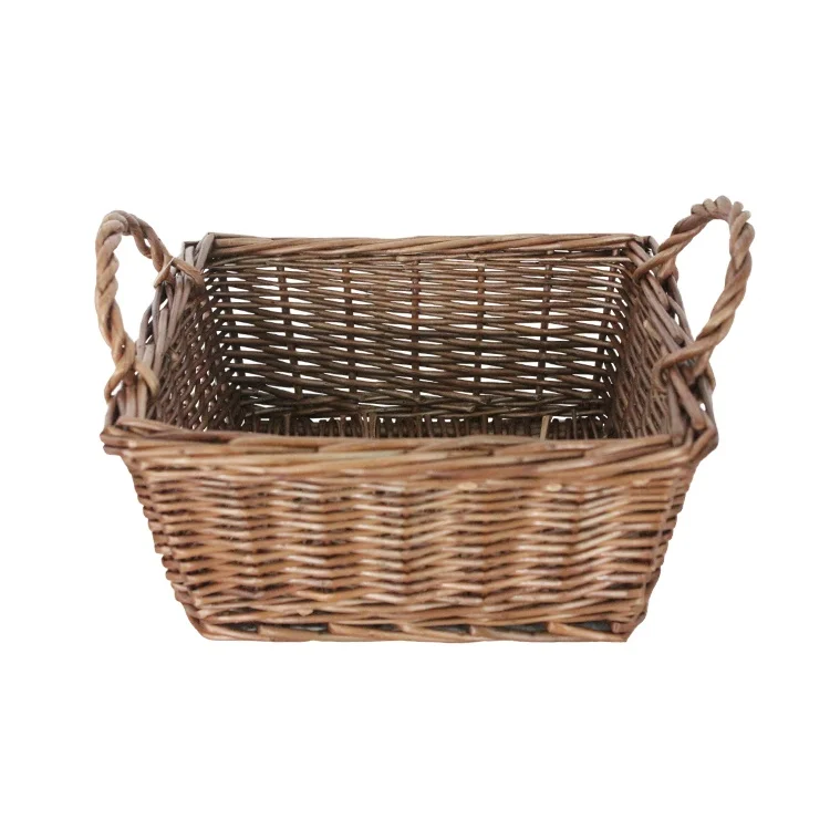 Wholesale Mini Wicker Baskets Storage REGULAR wholesale cheap handmade handle decorative wicker fruit baskets with handles
