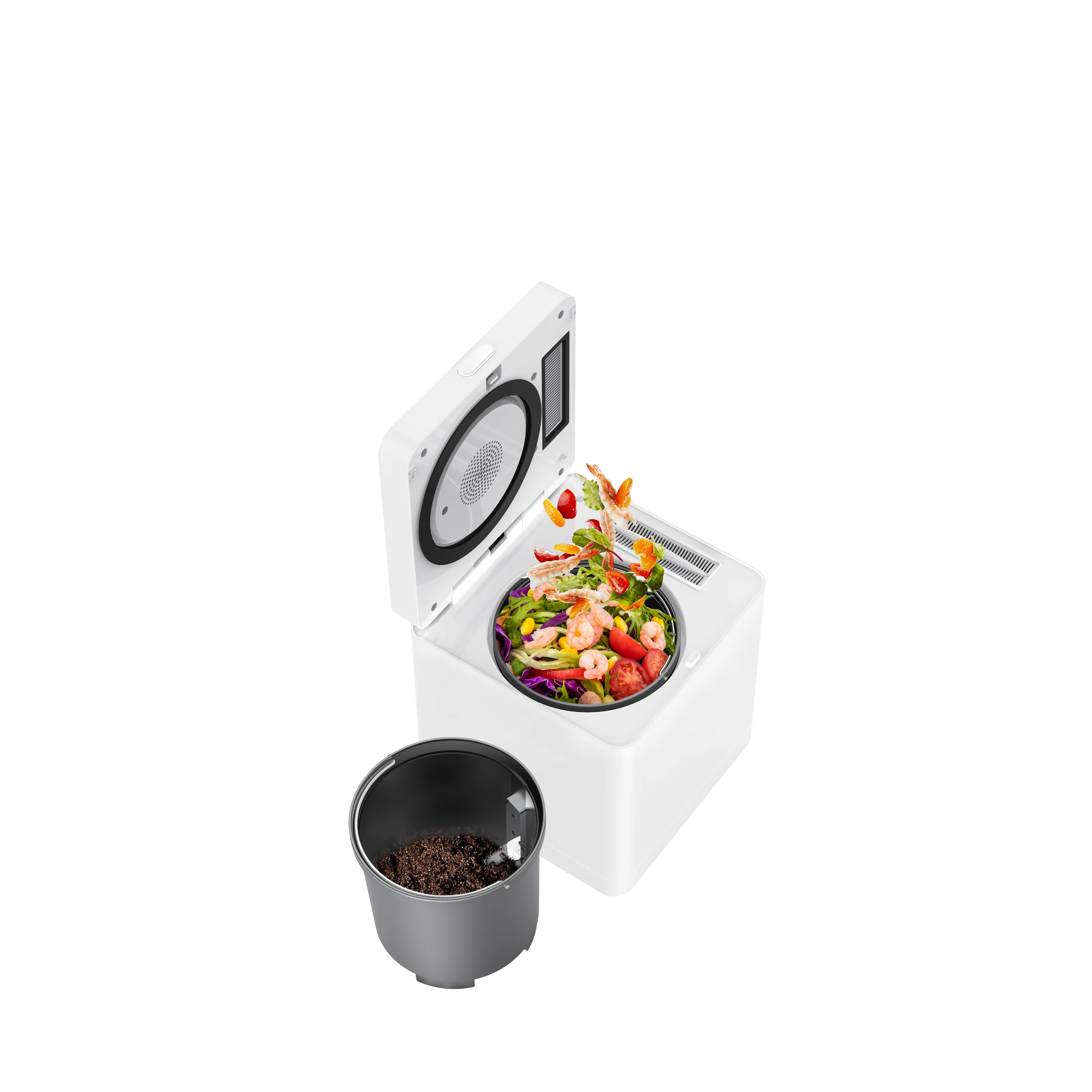 Automatic Household Mini Compost Disposal Machine Kitchen Waste & Food Garbage Composter DC Motor Organic Fertilizer Composter