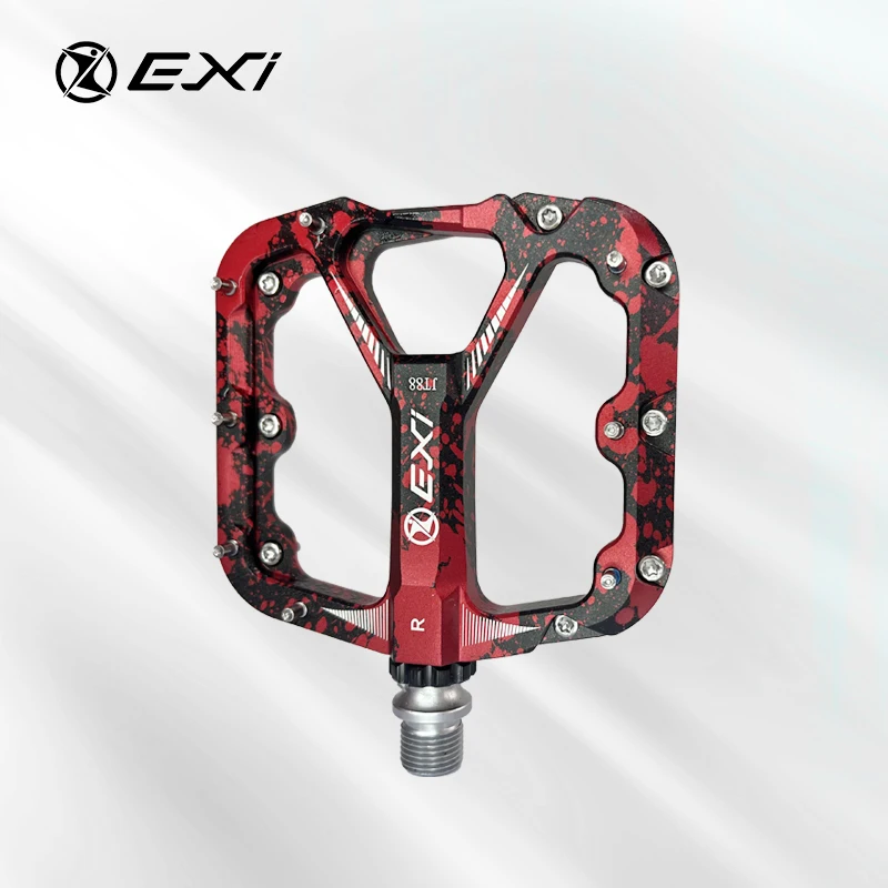 High-End CNC AL6061 Mountain Bike Pedals Waterproof with Aluminum Alloy Body CR-Mo Axle for MTB Cruisers