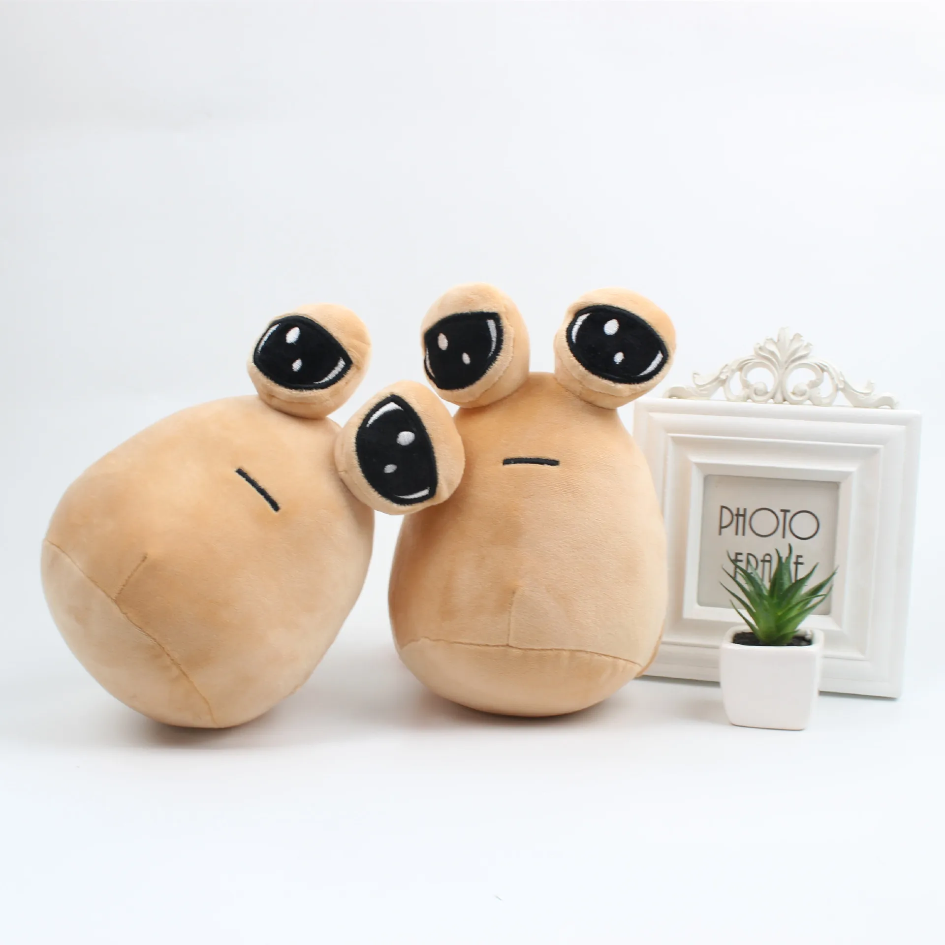 Alien Pou Plush Toy Furdiburb Emotion Alien Plushie Stuffed Animal Doll Customized