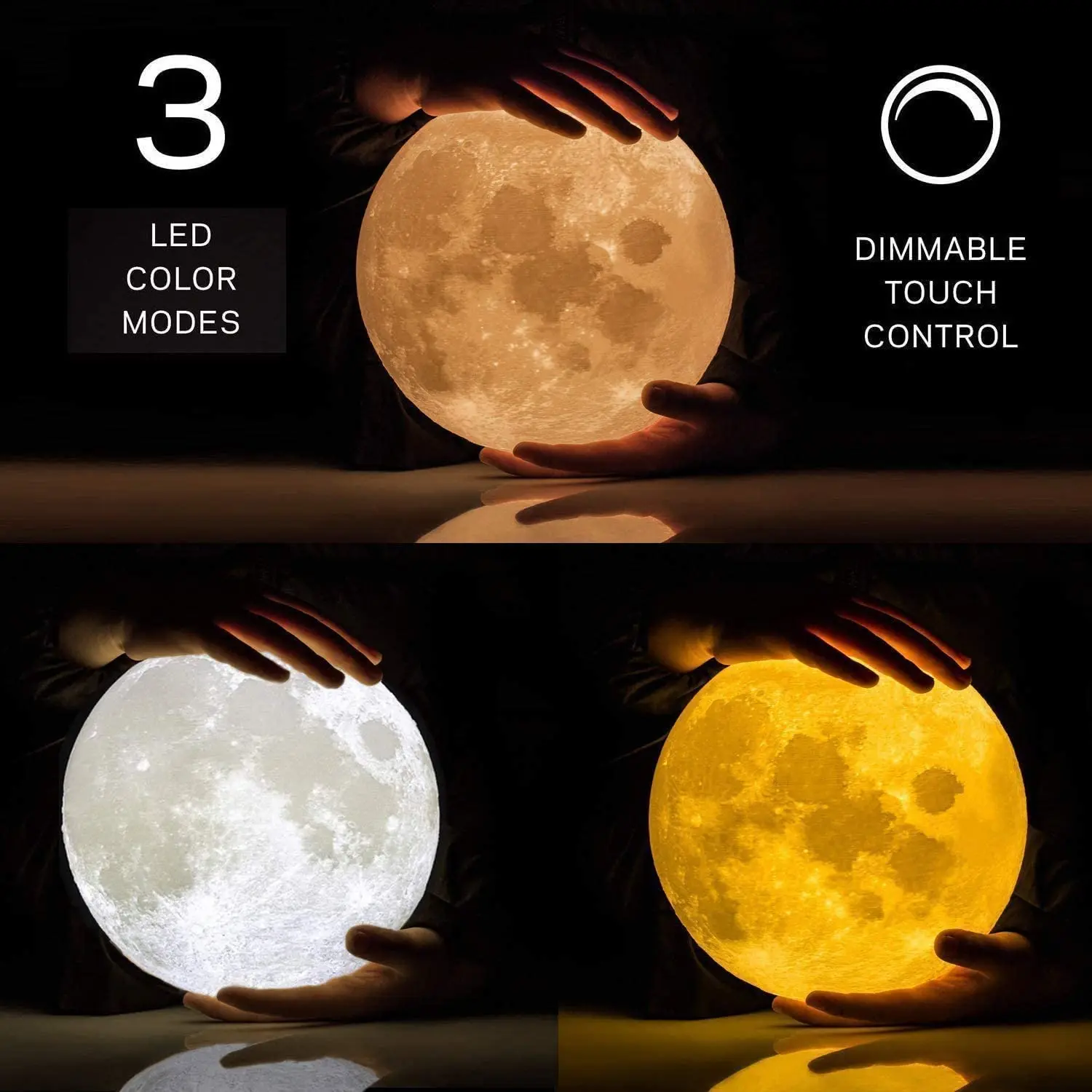 Moon aroma diffuser LED desk lamp cold fog humidifier brightness and fog mode adjustable aroma diffuser portable aroma diffuser