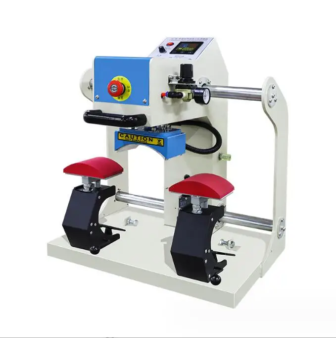 Semi-automatic Pneumatic Duplex Thermal Transfer Cap Stamping Machine Drilling Press Stamping Machine