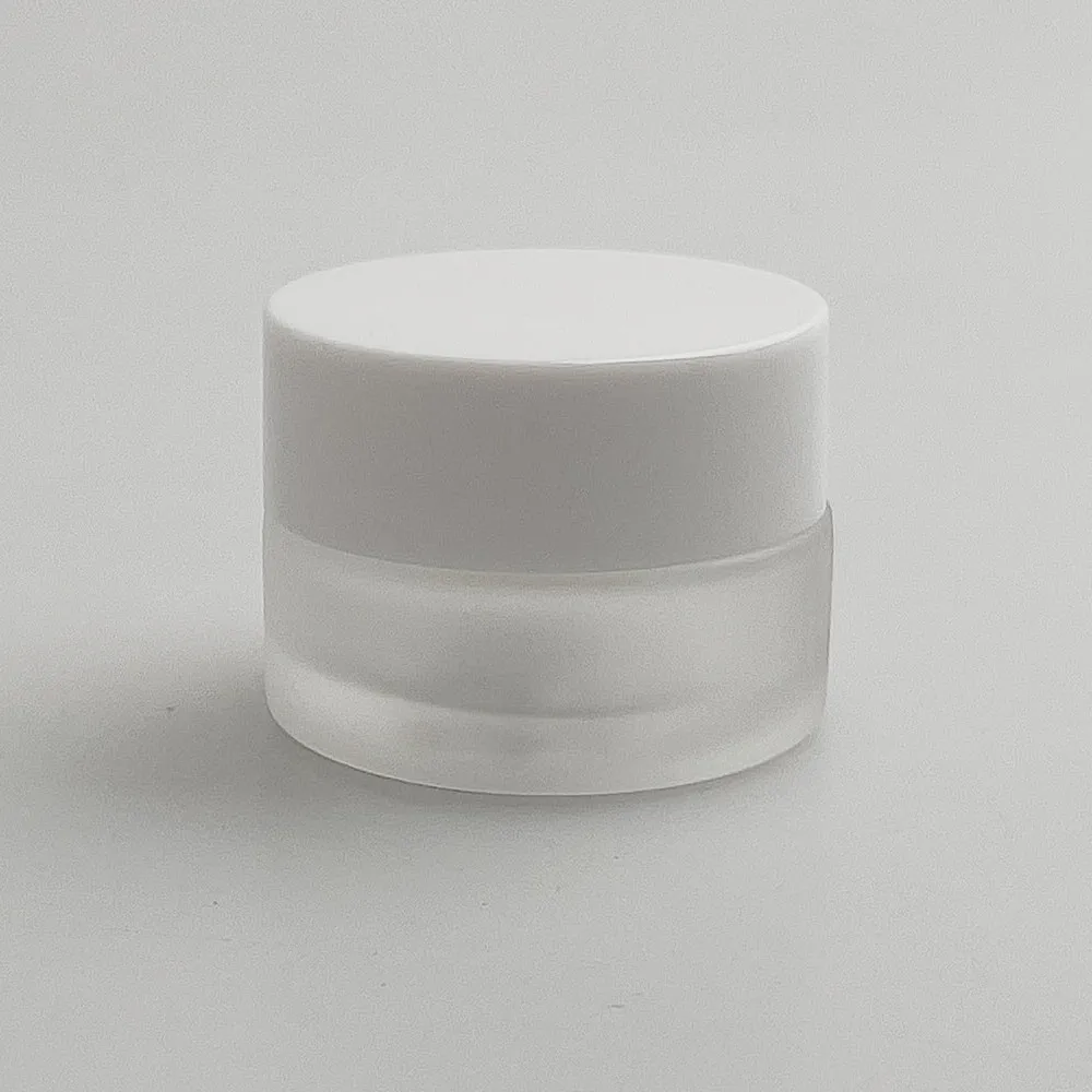 lead the industry glass cream jar 5g 15g 50g glass cream jar glass packaging cosmetic jar refill